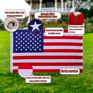 Large American Flag outdoor decor